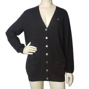 Ralph Lauren Sport Boyfriend Fit Merino Wool Cardigan XL
